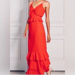 Anthropologie Tiered Ruffled Senlis Dress